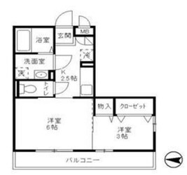 ディアコートLake Townの物件間取画像